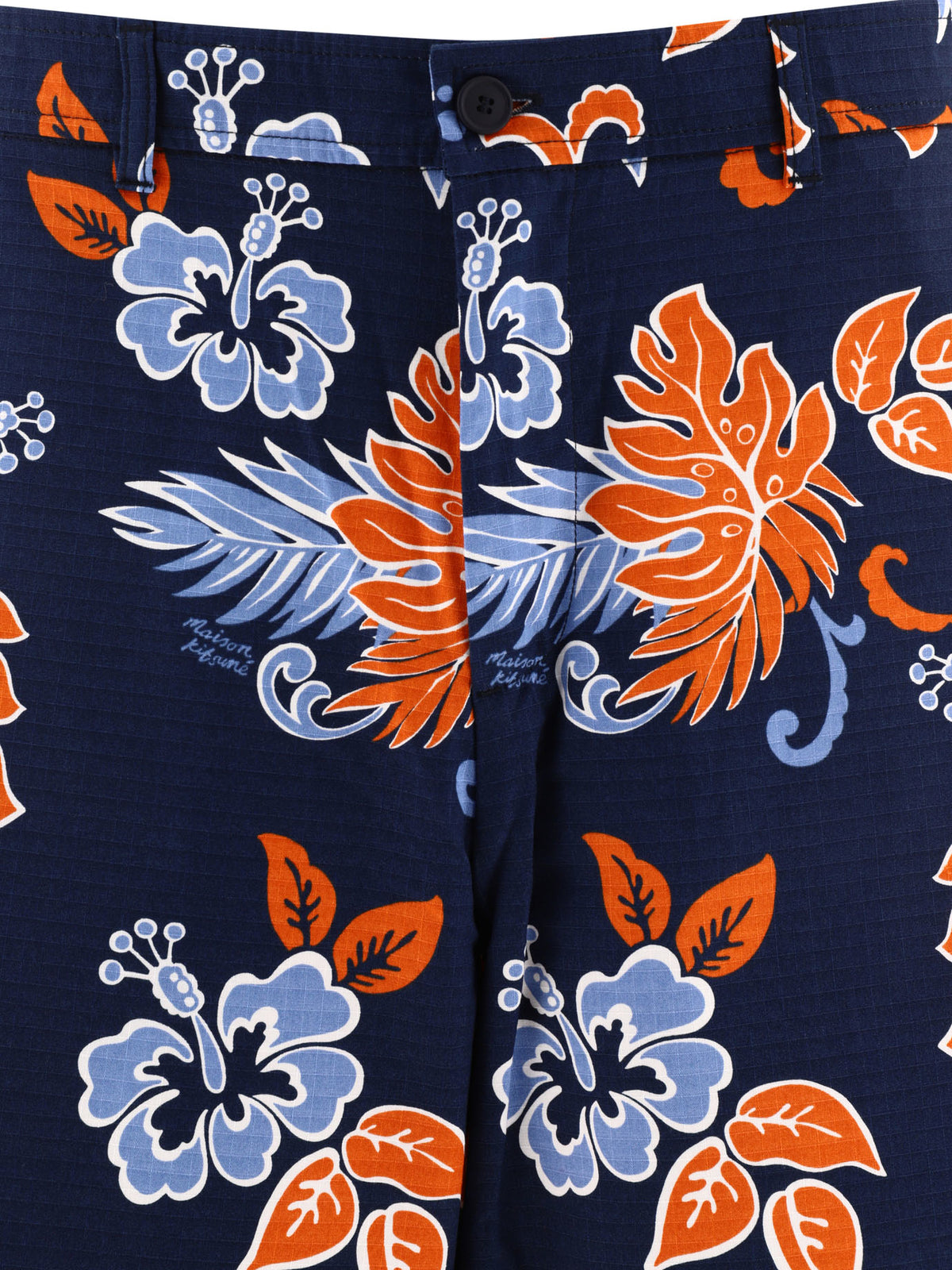 Maison Kitsuné "Board" shorts - Blue
