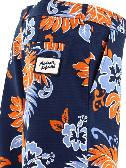 Maison Kitsuné "Board" shorts - Blue