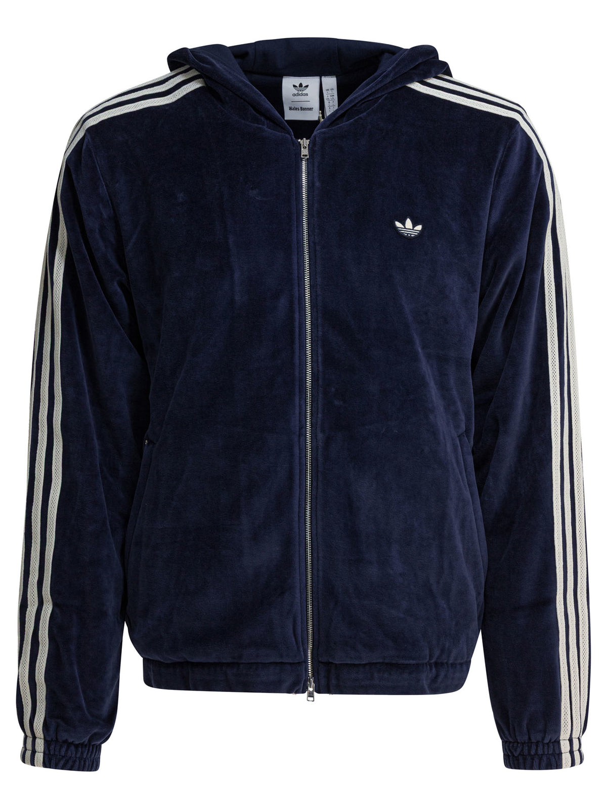 Adidas Originals "Wales Bonner Velour" zippered sweatshirt - Blue