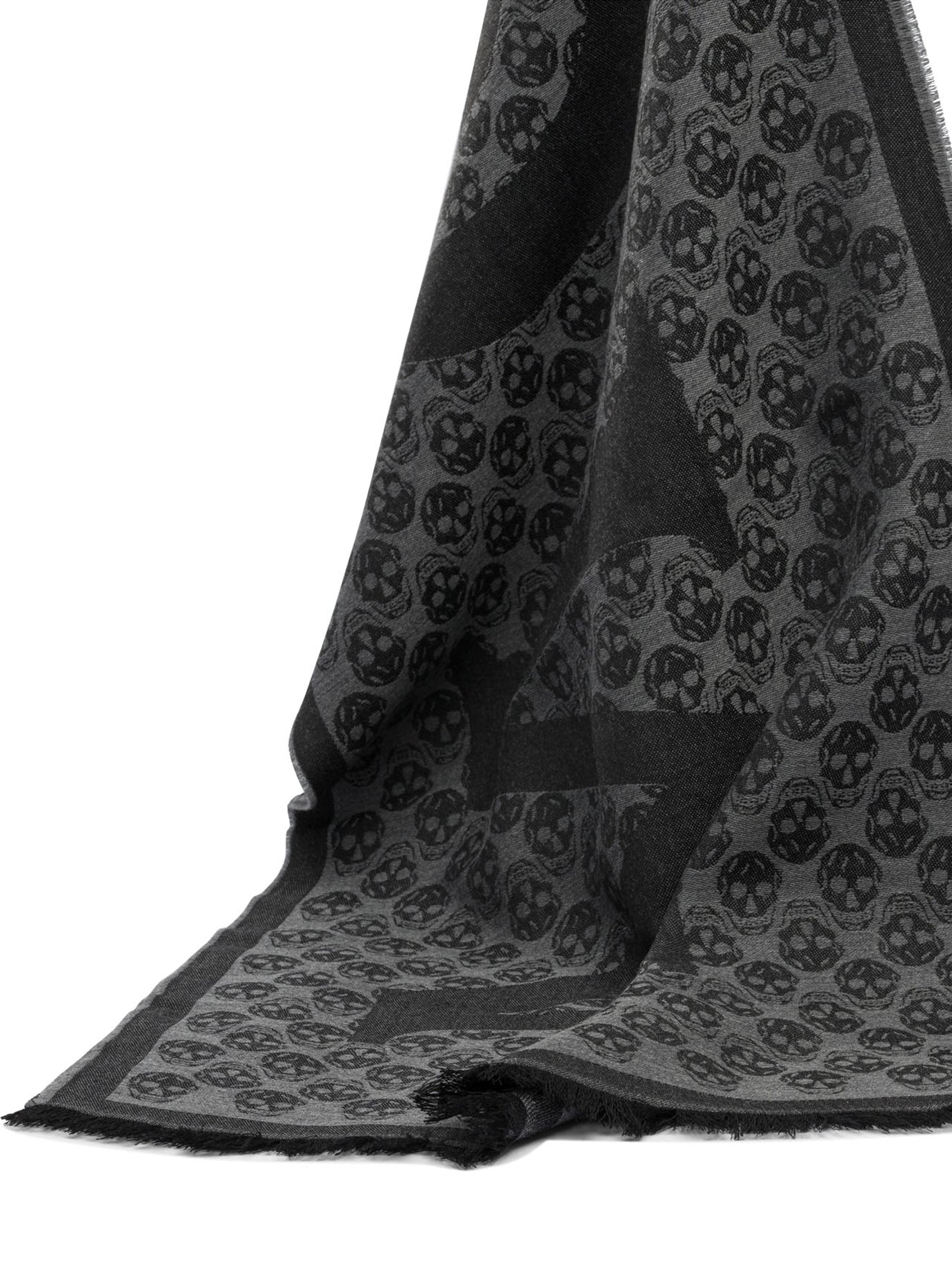 Alexander Mcqueen SCARF MULTI LOGO 35X190 - Grey
