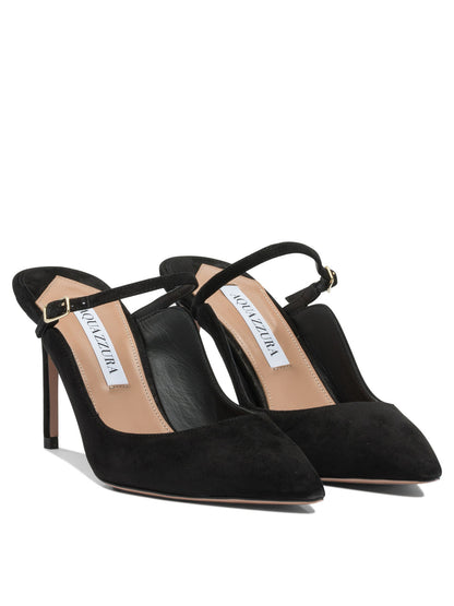 Aquazzura "Mary Jane 80mm" heeled mules - Black