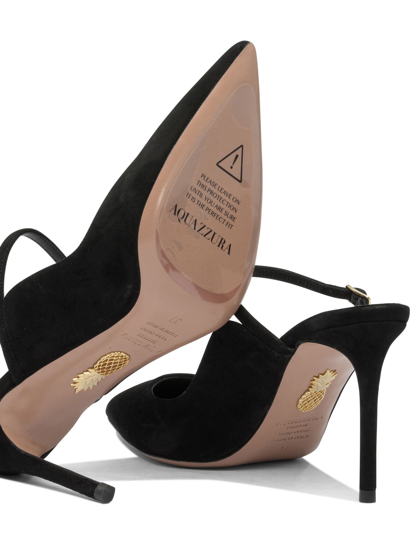 Aquazzura "Mary Jane 80mm" heeled mules - Black
