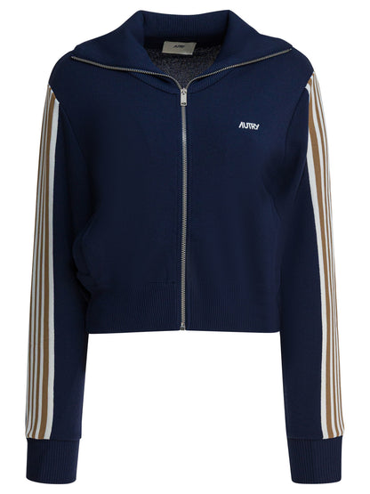 Autry Viscose blend zippered sweatshirt - Blue