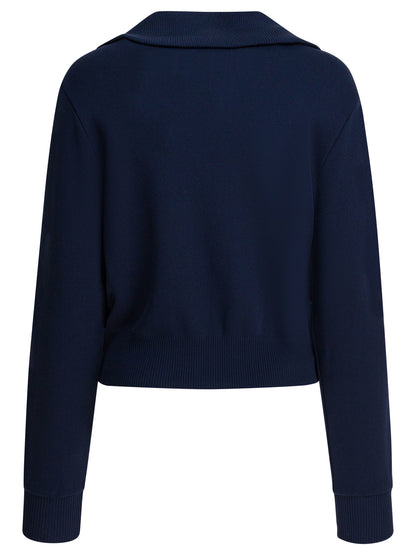 Autry Viscose blend zippered sweatshirt - Blue
