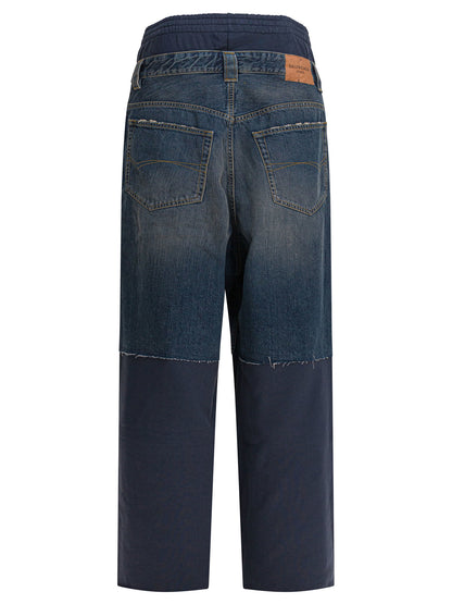 Balenciaga Jeans "Patched Molleton" - Blue