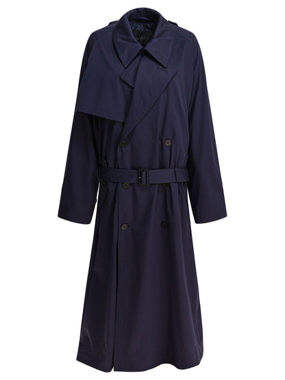 Balenciaga Cotton trench coat - Blue