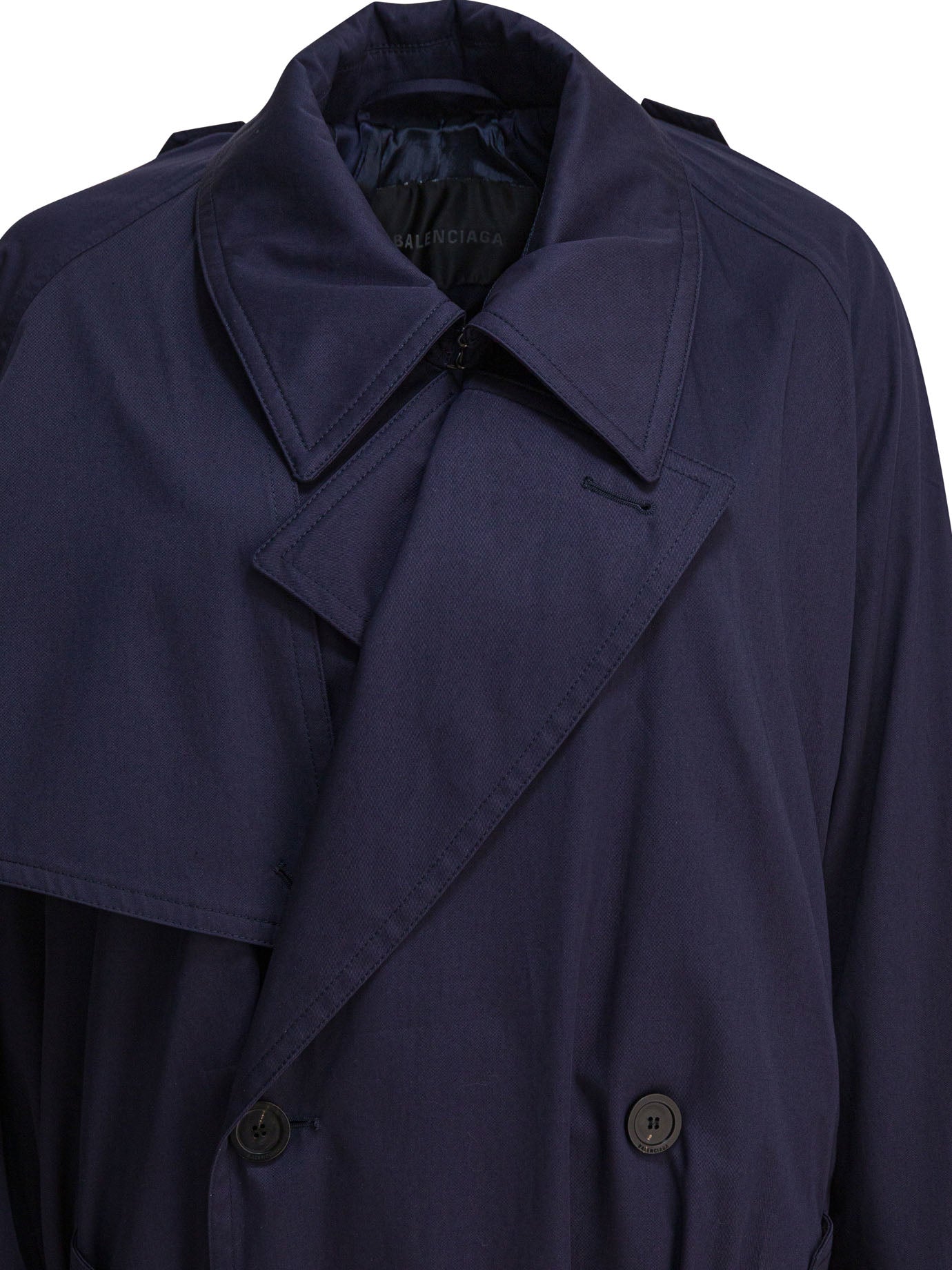 Balenciaga Cotton trench coat - Blue