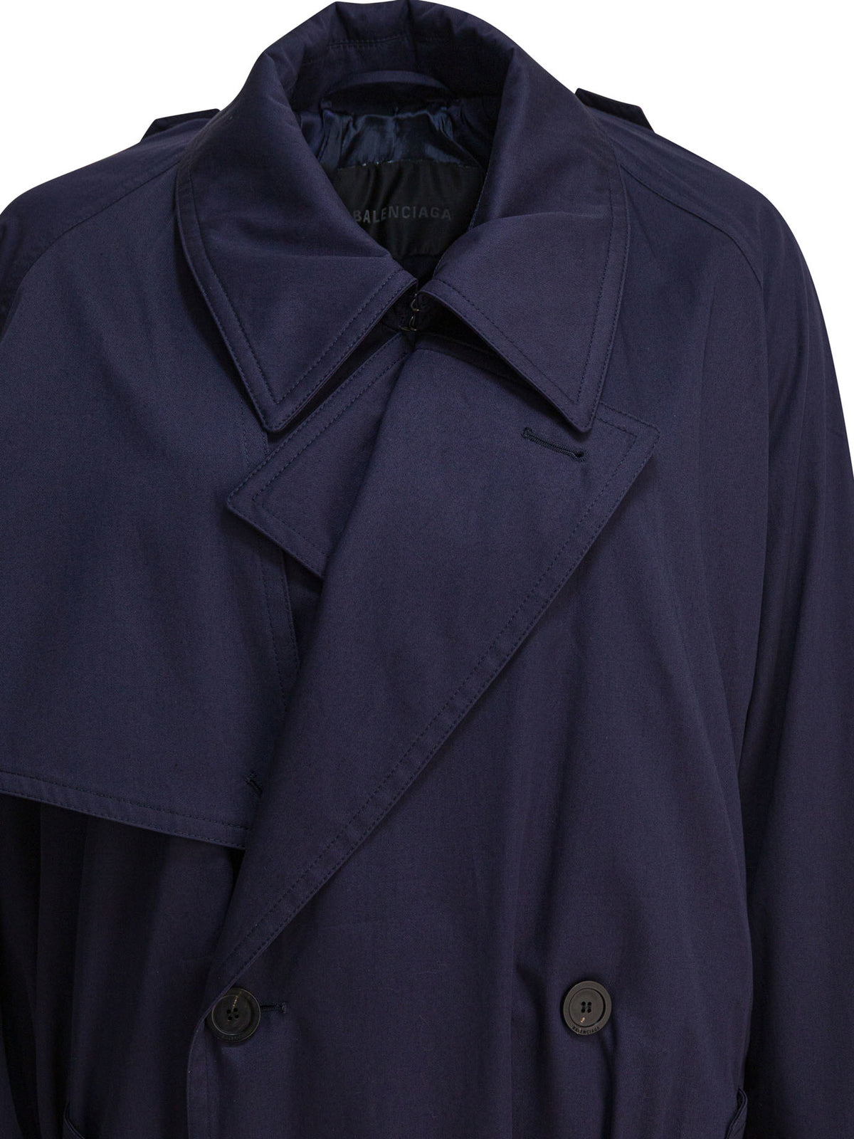 Balenciaga Cotton trench coat - Blue