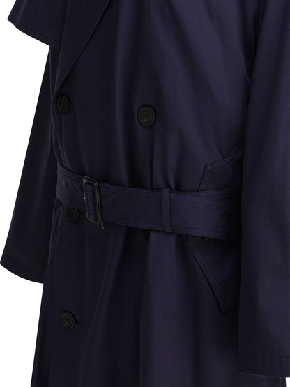 Balenciaga Cotton trench coat - Blue
