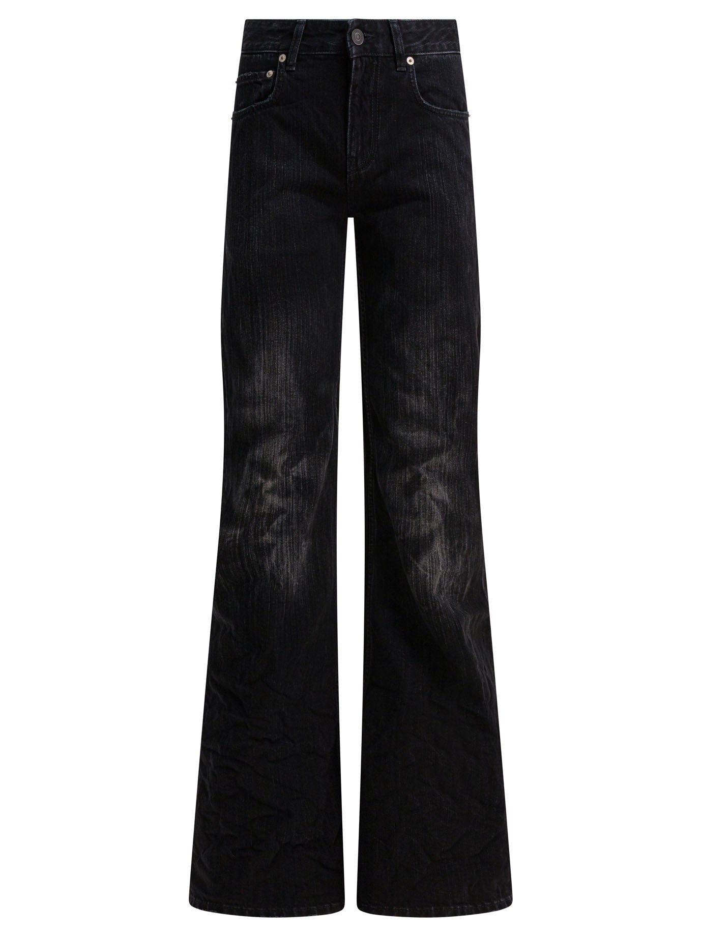 Balenciaga Wide leg jeans - Black