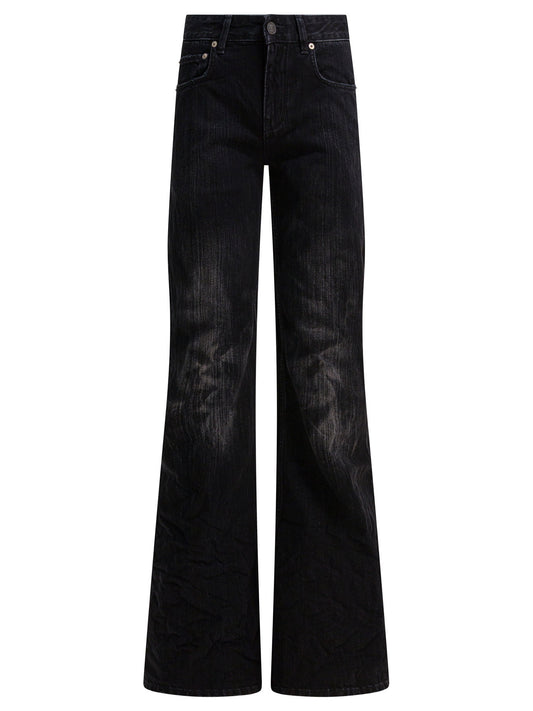 Balenciaga Wide leg jeans - Black