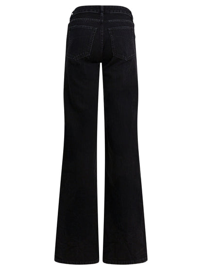 Balenciaga Wide leg jeans - Black