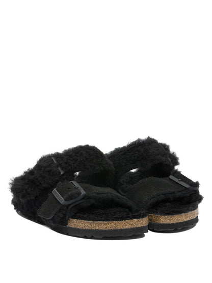 Birkenstock "Arizona Shearling" low sandals - Black