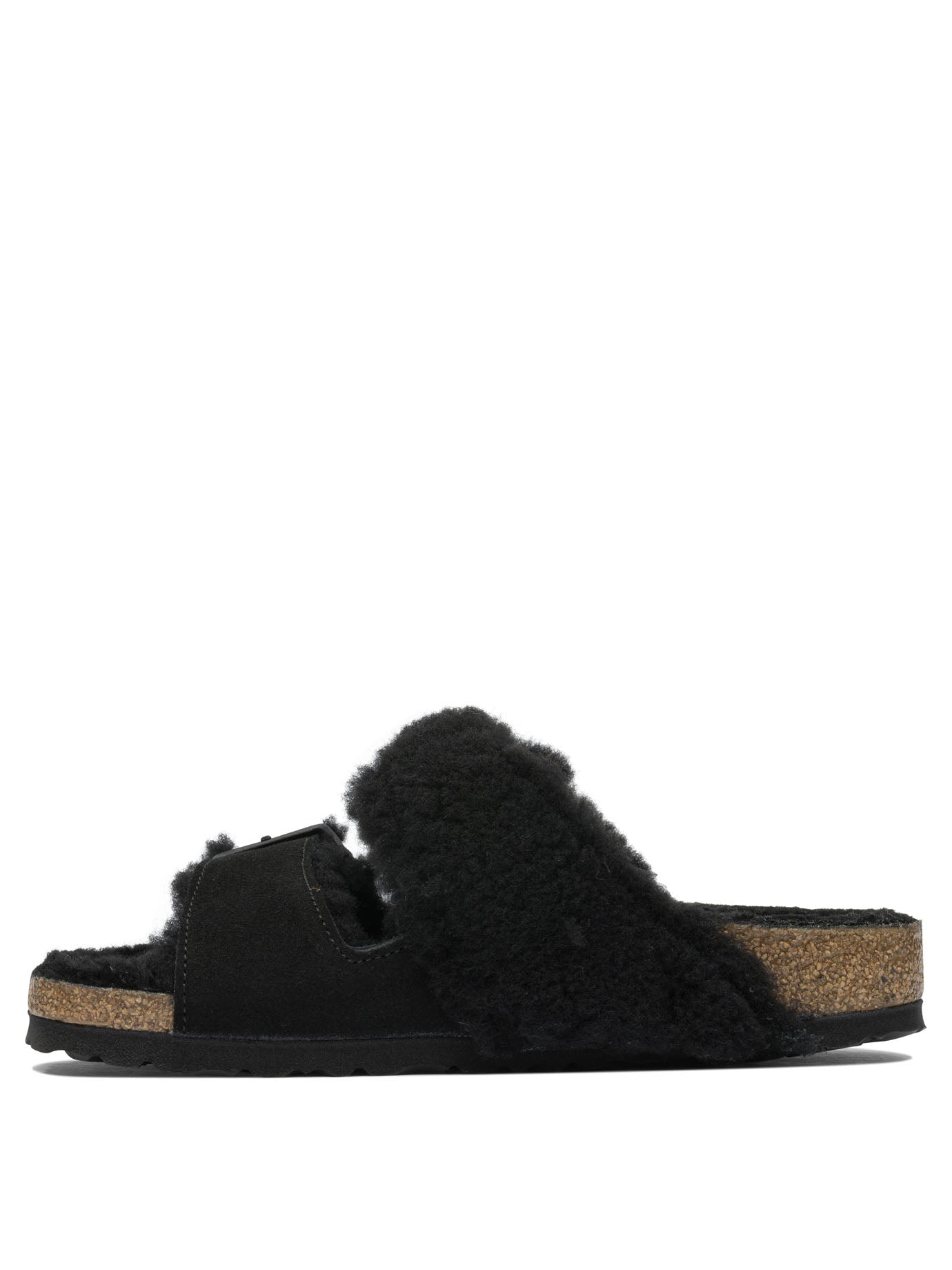Birkenstock "Arizona Shearling" low sandals - Black