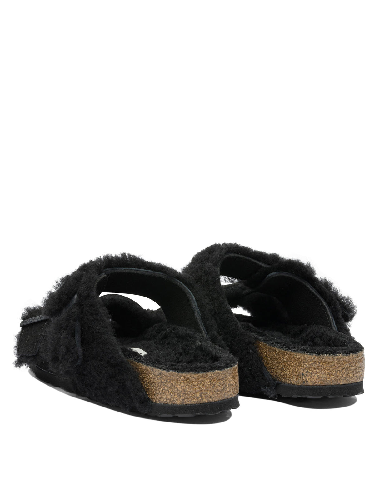 Birkenstock "Arizona Shearling" low sandals - Black