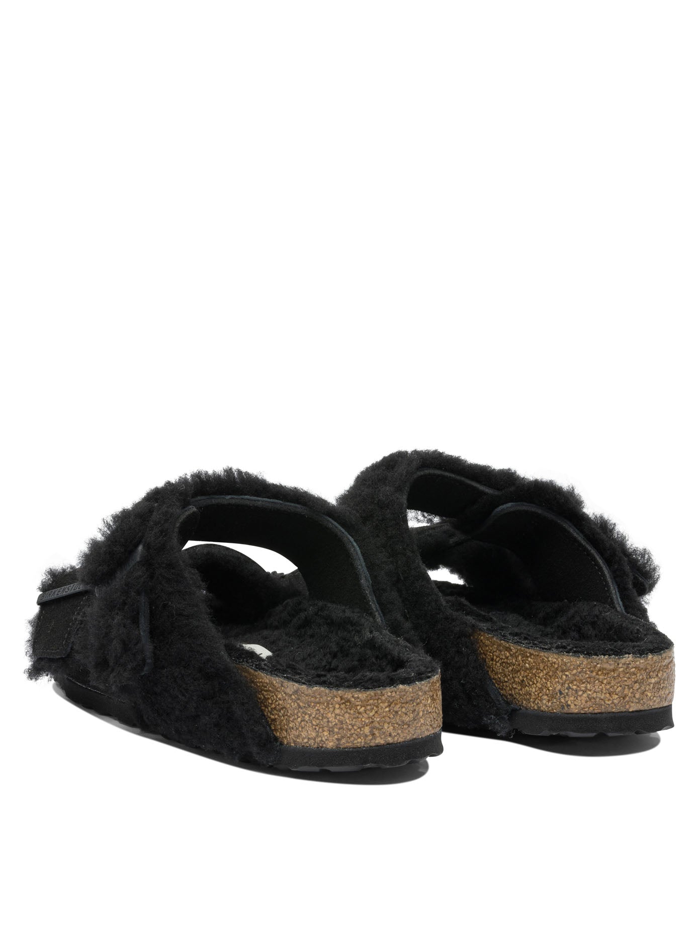 Birkenstock "Arizona Shearling" low sandals - Black
