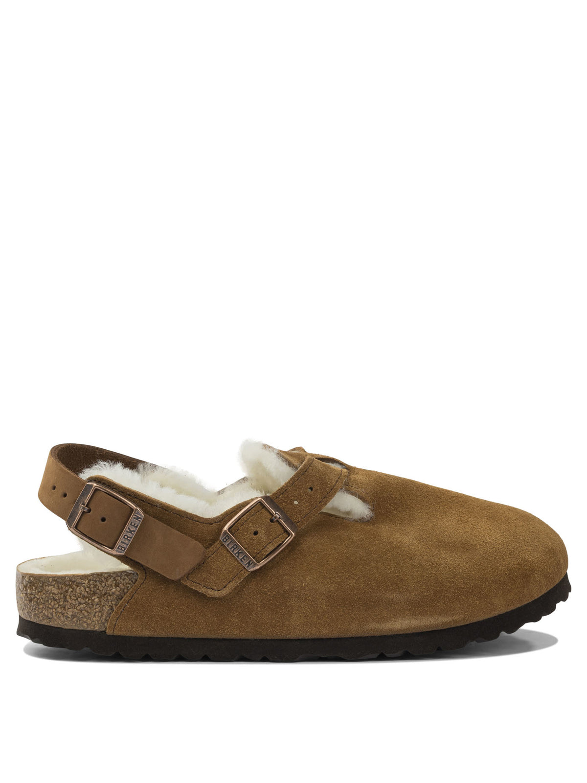 Birkenstock "Tokyo Shearling" Sabot - Beige