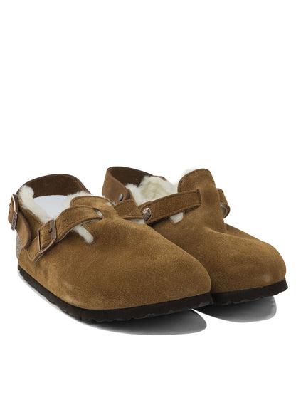 Birkenstock "Tokyo Shearling" Sabot - Beige
