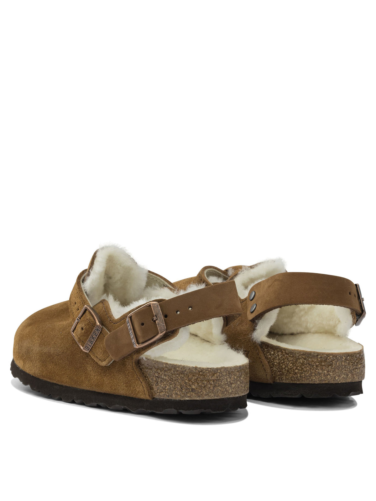 Birkenstock "Tokyo Shearling" Sabot - Beige