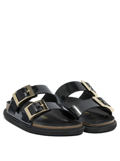 Birkenstock "Arizona Droplet Buckle" low sandals - Black