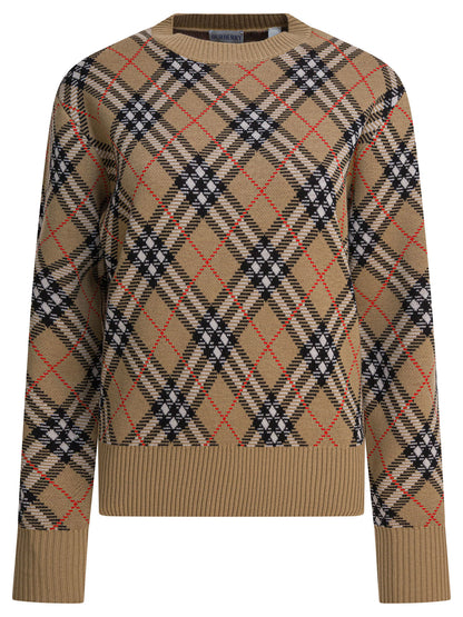 Burberry Wool blend crew neck sweater - Beige