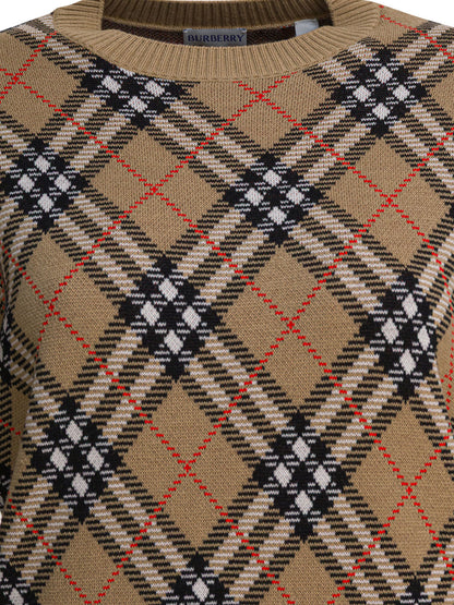 Burberry Wool blend crew neck sweater - Beige