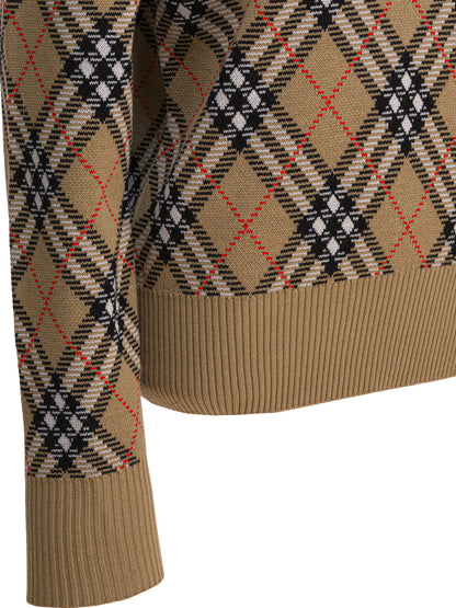 Burberry Wool blend crew neck sweater - Beige