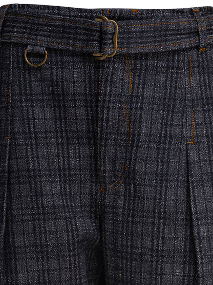 Burberry "Check" Jeans - Blue