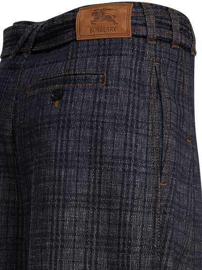 Burberry "Check" Jeans - Blue