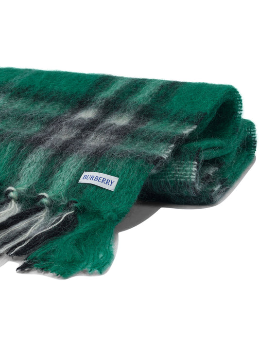 Burberry Cashmere scarf "Check" - Green