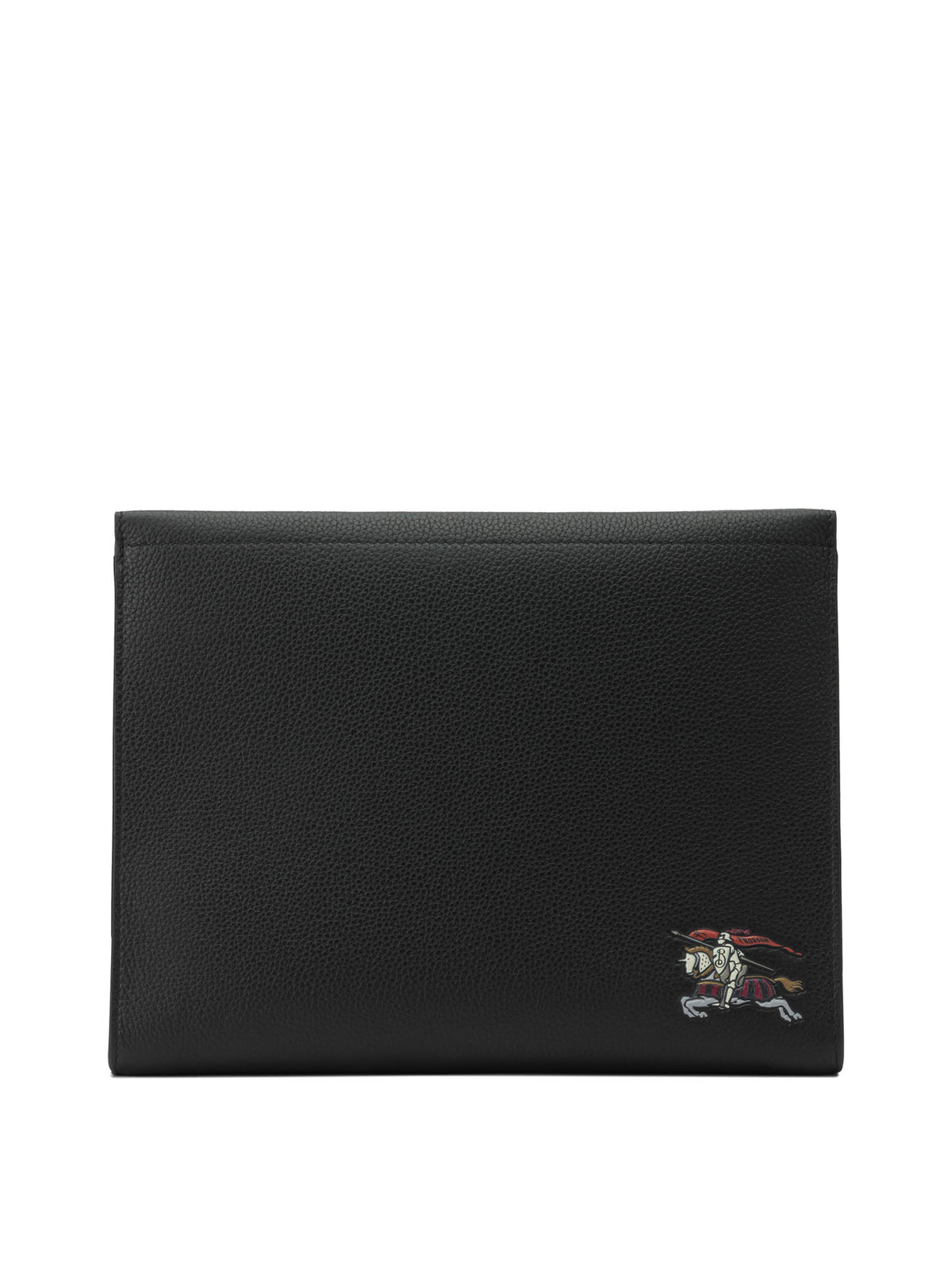 Burberry "Equestrian Knight Design" Clutch Bag - Black