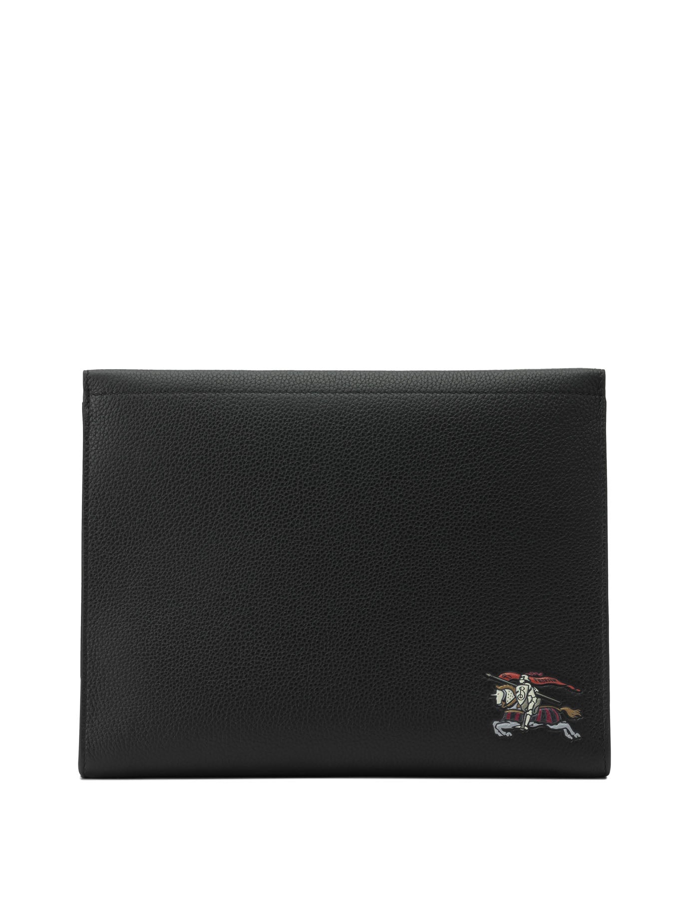 Burberry "Equestrian Knight Design" Clutch Bag - Black