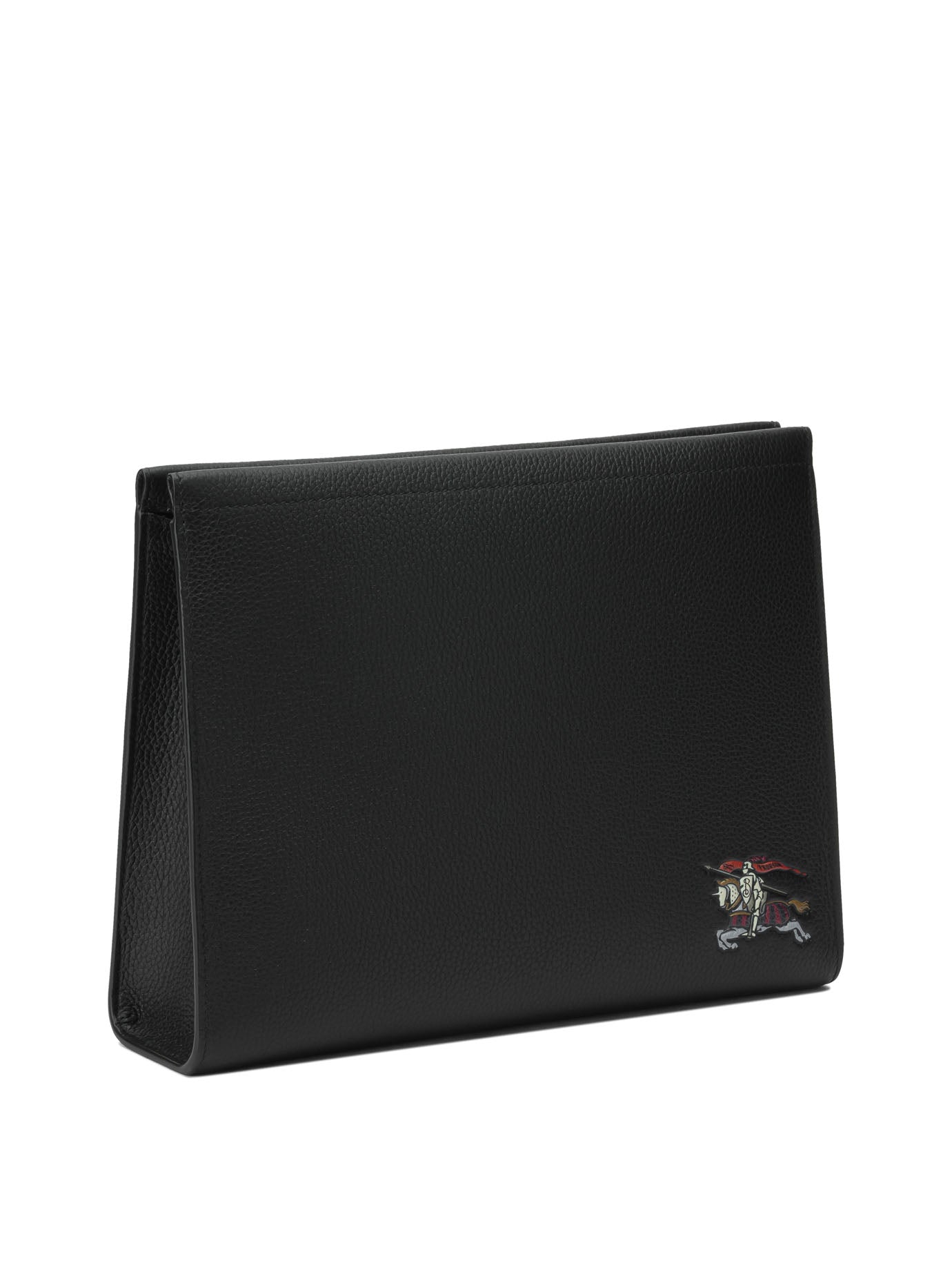 Burberry "Equestrian Knight Design" Clutch Bag - Black