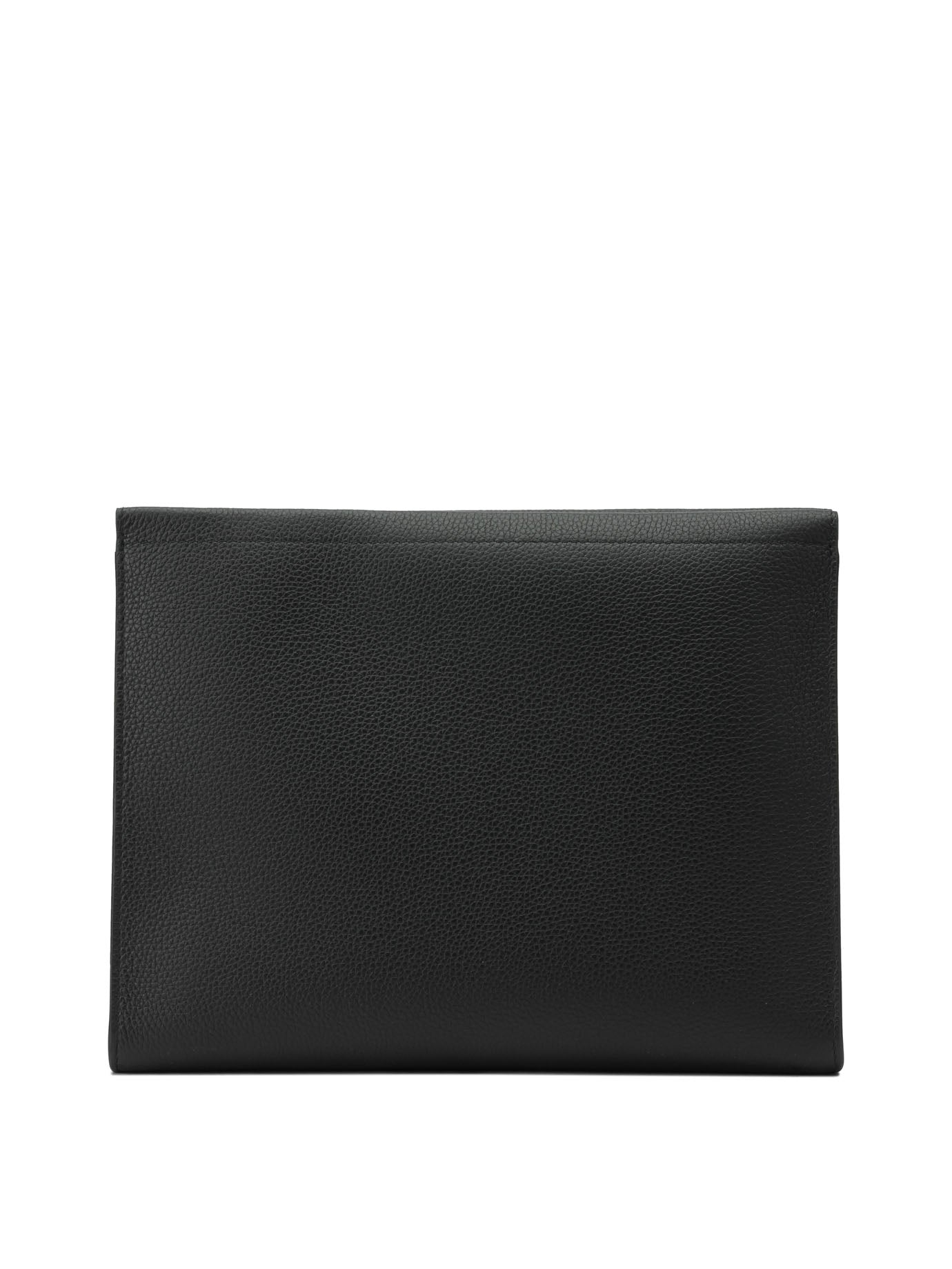 Burberry "Equestrian Knight Design" Clutch Bag - Black