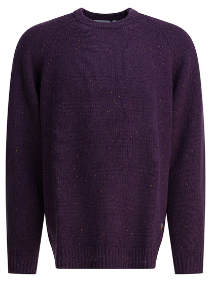 Carhartt Wip "Anglistic" wool sweater - Purple