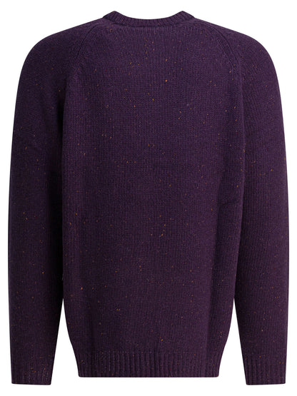 Carhartt Wip "Anglistic" wool sweater - Purple