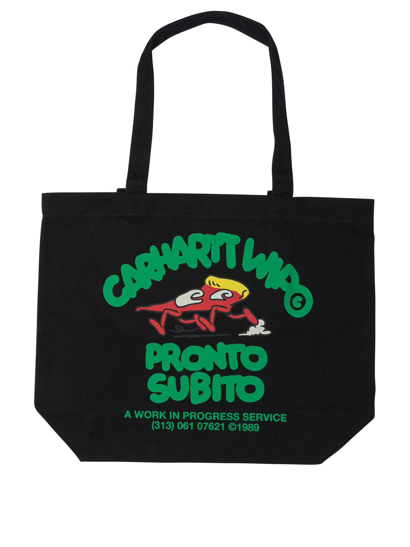 Carhartt Wip "Canvas Graphic" tote shoulder bag - Black