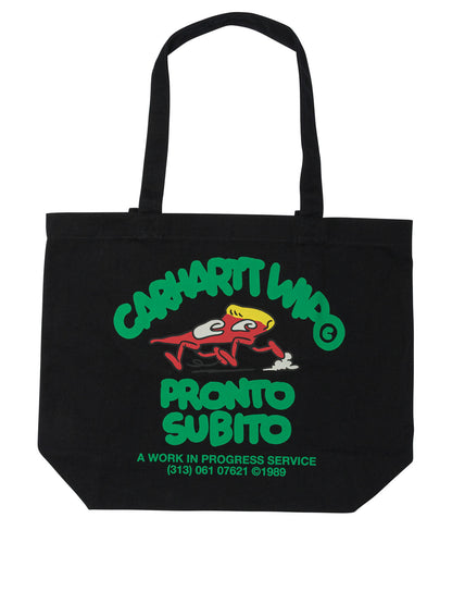 Carhartt Wip "Canvas Graphic" tote shoulder bag - Black