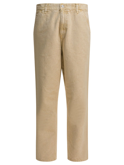 Carhartt Wip "Single Knee" Pants - Beige