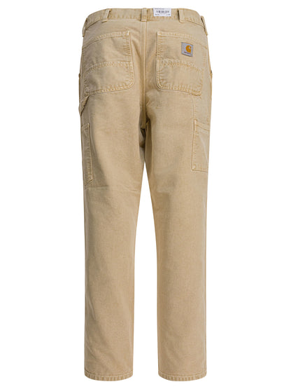 Carhartt Wip "Single Knee" Pants - Beige