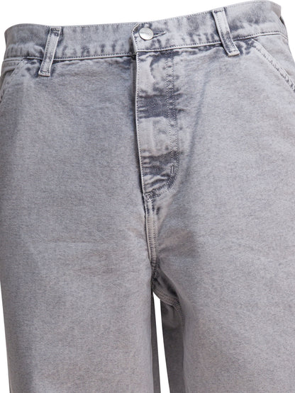 Carhartt Wip "Single Knee" Pants - Light Blue