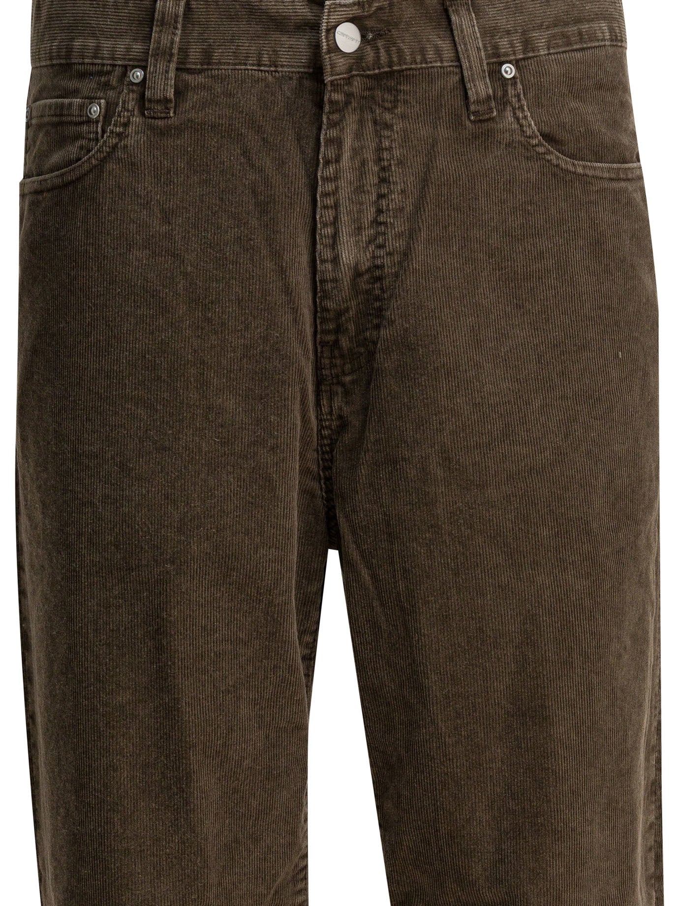 Carhartt Wip "Aaron" velvet pants - Brown