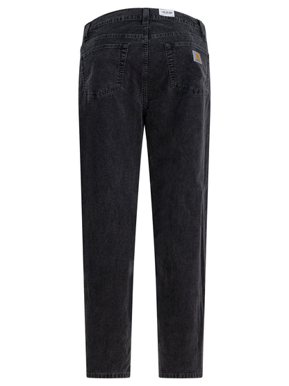 Carhartt Wip "Aaron" velvet pants - Black
