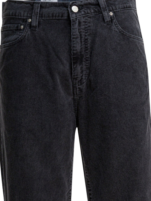 Carhartt Wip "Aaron" velvet pants - Black