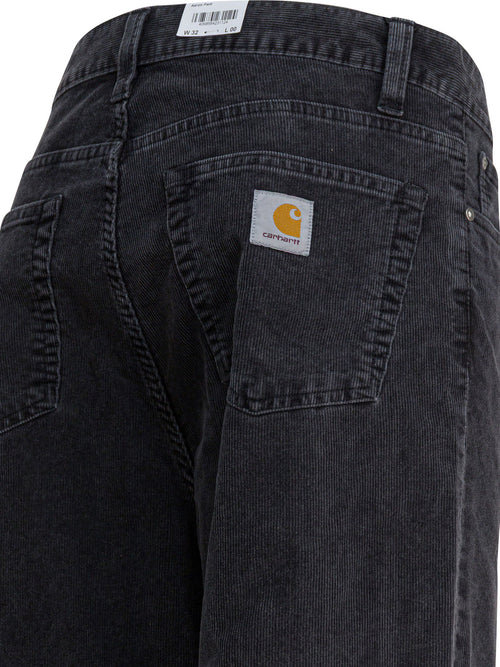 Carhartt Wip "Aaron" velvet pants - Black