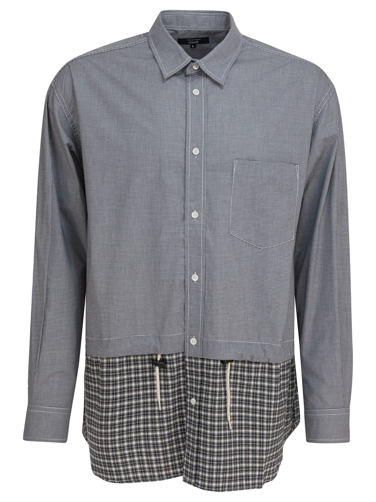 Comme Des GarçOns Homme Shirt with cotton inserts - Grey