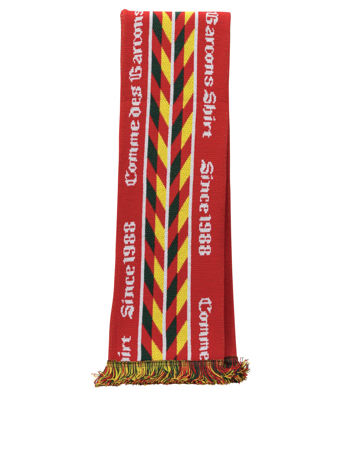 Comme Des GarçOns Shirt Knitted fringed scarf - Red