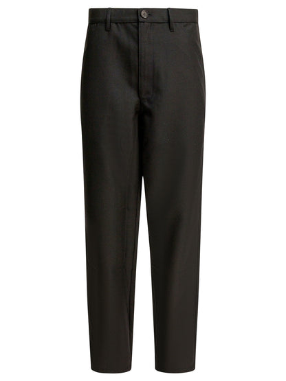 Comme Des GarçOns Shirt Wool blend pants - Black