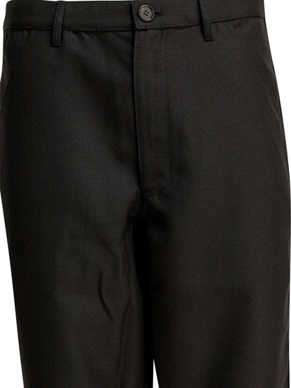 Comme Des GarçOns Shirt Wool blend pants - Black