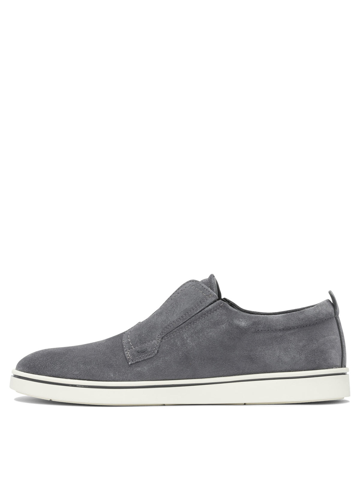 Ferragamo Suede slip-ons - Grey